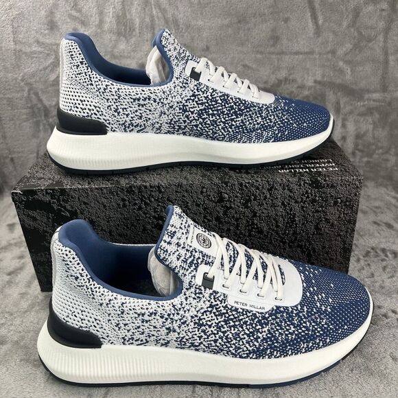 Peter Millar Hyperlight Apollo Sneaker Womens Size 8 Blue / White STM/W LF23EF11